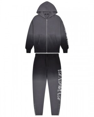 Black Mens Trapstar Script 2.0 Tracksuits | LCG-457920