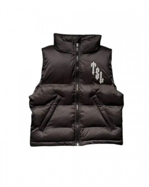 Black Mens Trapstar Vest | FZN-784231