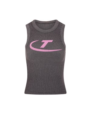 Black / Pink Womens Trapstar Hyperdrive Two Tone Vest | WLJ-875413