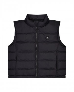 Black / White Mens Trapstar Irongate Vest | HRA-370596