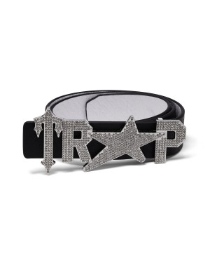 Clear Crystals Mens Trapstar Y2K Reversible with Buckle Belt | LSX-627085