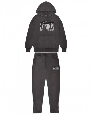 Enzyme Black Mens Trapstar London Tracksuits | LOV-765192