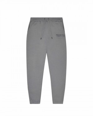 Grey Mens Trapstar Chenille Decoded Joggers | FQZ-582039