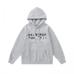 Grey Mens Trapstar It’s A Secret Logo Hoodie | VNZ-468279