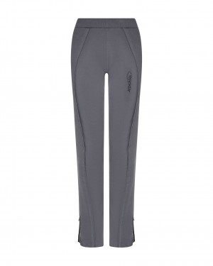 Grey Womens Trapstar Hyperdrive Rib Panel Track Tracksuits | BSN-018946