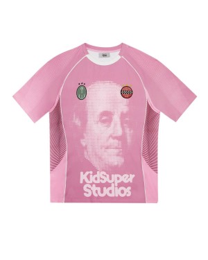Pink Mens Trapstar X Kidsuper Football Jersey | FKO-809543